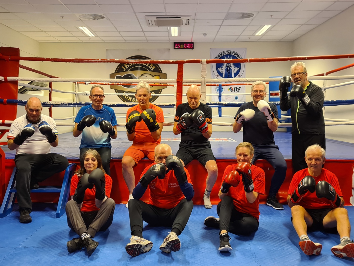 Fightere fra parkinsonboxingen.